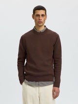 Brown crewneck sweater