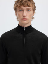 100% MERINO WOOL HALF-ZIP JUMPER