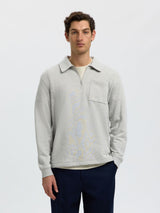 COTTON HALF-ZIP PULLOVER