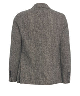 Blue mottled Cotton Single breasted blazer