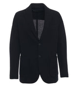 Black Wool Single breasted blazer