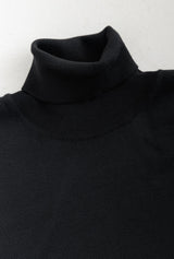 Black turtleneck zoomed
