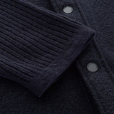 Navy pullover details