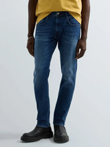 Medium Blue ANBASS Slim Fit Jeans