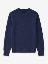 Navy virgin WOOL sweater