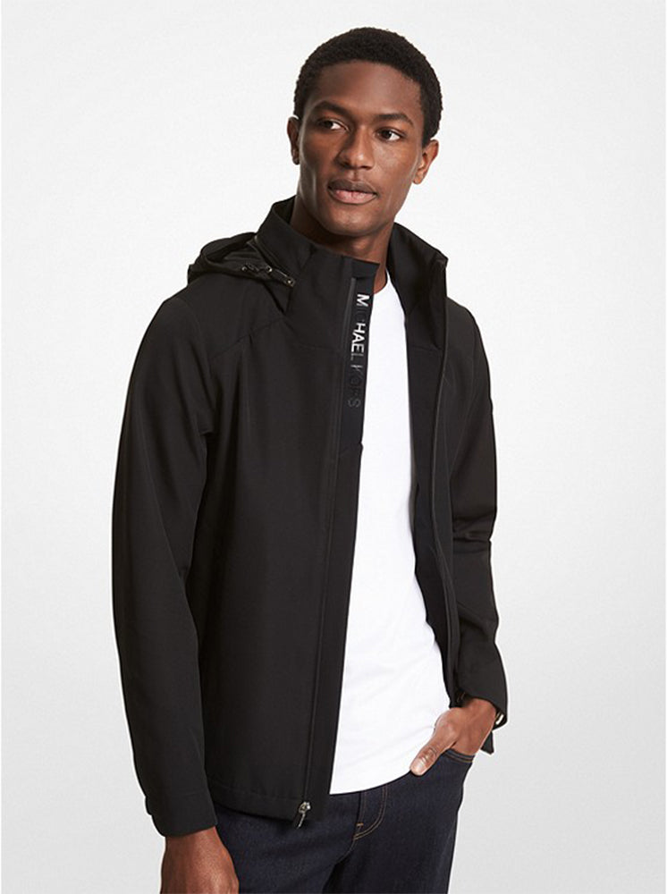 Michael kors black hooded jacket on sale
