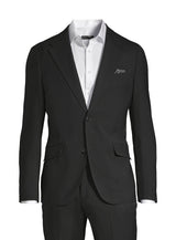 Black horst essential wool nested suit