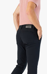 Verona Straight Leg Chino Pants In Black High Flyer