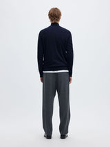 100% MERINO WOOL HALF-ZIP JUMPER