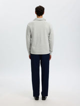 COTTON HALF-ZIP PULLOVER