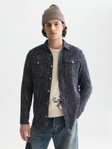 Melange waffle shirt