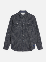 Melange waffle shirt flatlay