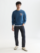Blue straight jeans