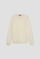 Wrosted wool crew neck