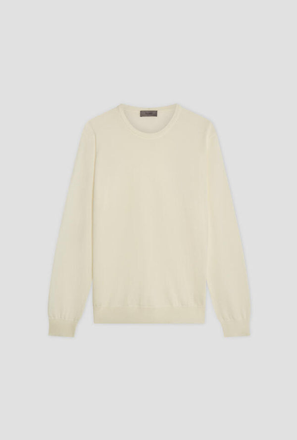 Wrosted wool crew neck