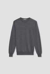 Wrosted wool crew neck