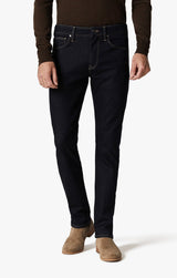 Midnight blue jeans front