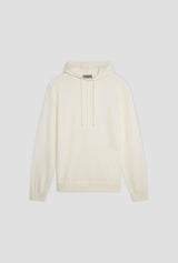 Carded wool hoodie