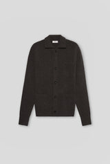 Wool and cashmere shirt jacket