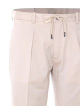 Drawstring Straight-leg Trousers