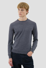 Wrosted wool crew neck