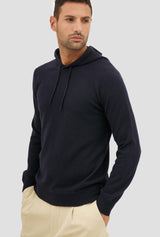 Carded wool hoodie