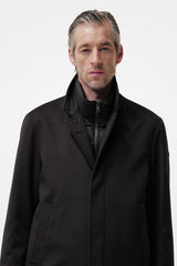 quilted button-fastening jacket details