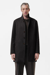 quilted button-fastening jacket model