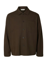 brown overshirt