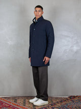 quilted button-fastening jacket


