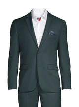 plain forest green suit