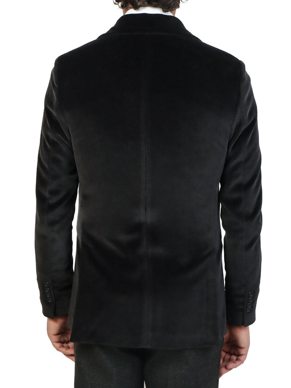 black velour blazer